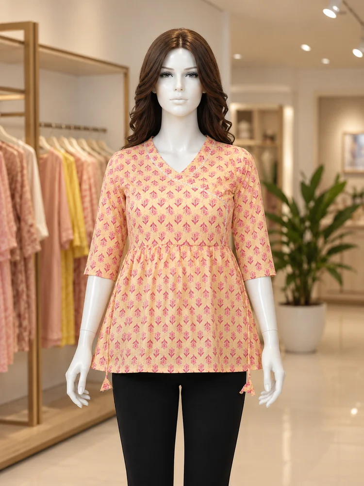 Sunset Petal Short Angrakha