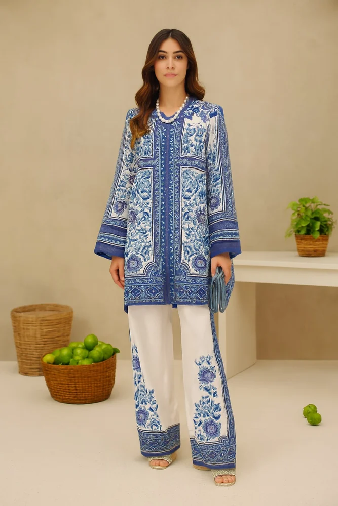 Azure Heritage Printed Co-Ord Set